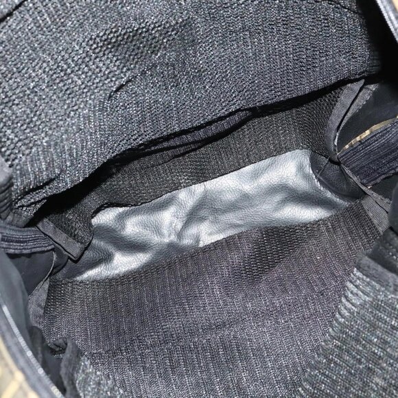 FENDI Zucca Canvas Shoes bag Brown Black Auth 134236 - Picture 10 of 16